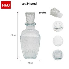 x Set 24 Pezzi Bottiglia