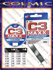 C3 MAXX Fluorcarbon Colmic made in japan ø0,10->ø0,31mm 50mt.