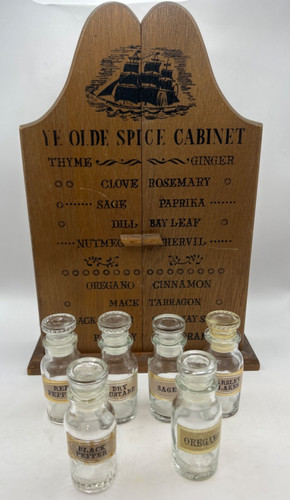 Portaspezie vintage legno - portaspezie,
