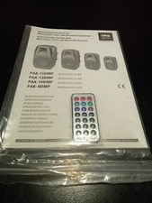 MANUALE / ISTRUZIONI ORIGINALI IMG STAGE LINE PAK SERIES CON TELECOMANDO