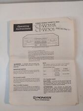 Pioneer Stereo Doppia Cassette