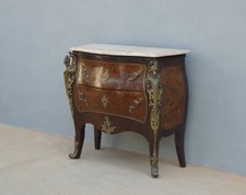 Comò cassettone due cassetti st.Luigi XV con piano in marmo, '900 - L 95,5 cm!