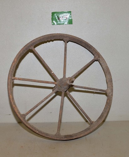 Antique steel wheelbarrow