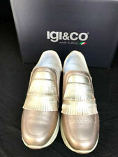 IGI&CO SCARPE DONNA SNEAKERS CASUAL DONNA 1153922  CAPRA LAMINATA TAUPE