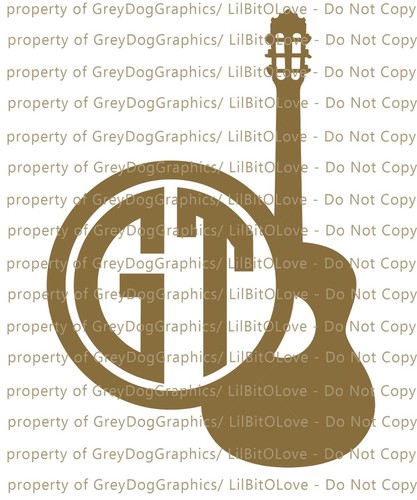 Monogramma chitarra acustica