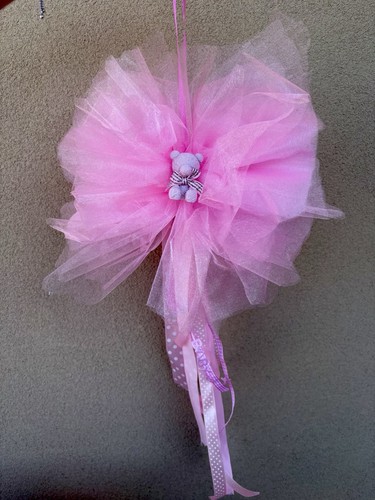 Fiocco nascita coccarda tulle - fiocco,