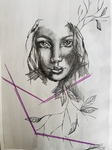Disegno matita ritratto di - disegno, a