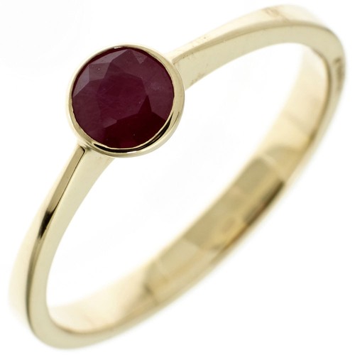 Anello donna con rubino rosso - anello,