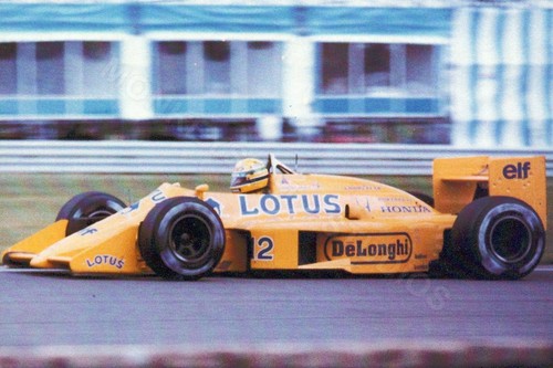 Cartolina ayrton senna lotus - cartolina,