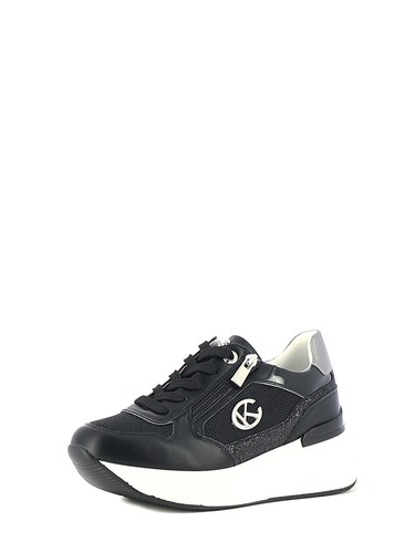 Sneakers stringate donna nero