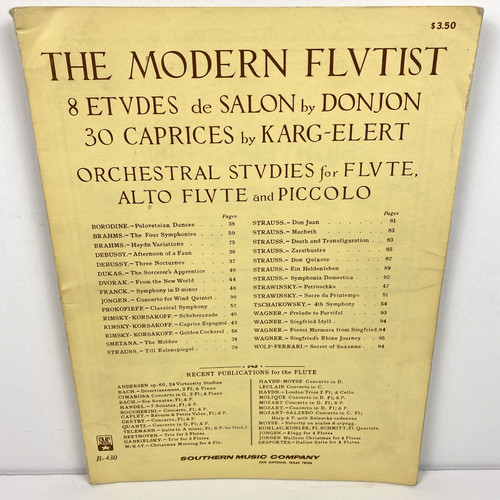 Flautista moderno studi - il,