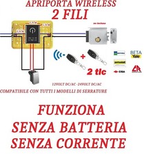 apriporta door open cancello garage serratura elettrica 2 telecomandi