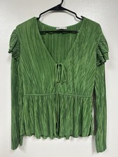 Vintage ZARA Morocco Green Top