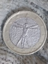 Moneta da 1€ Italia 2002 con superficie Ruvida e Opaca (trovata così)