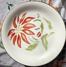 PIATTO PORCELLANA AVORIO BORDO