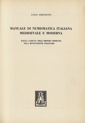 Manuale numismatica - manuale,