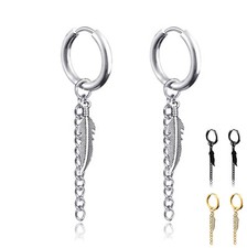 Orecchini a cerchio in acciaio