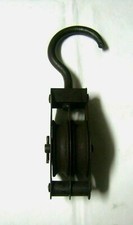 🟡 ANTICA CARRUCOLA/PULEGGIA DOPPIA EPOCA 1920-M-805-