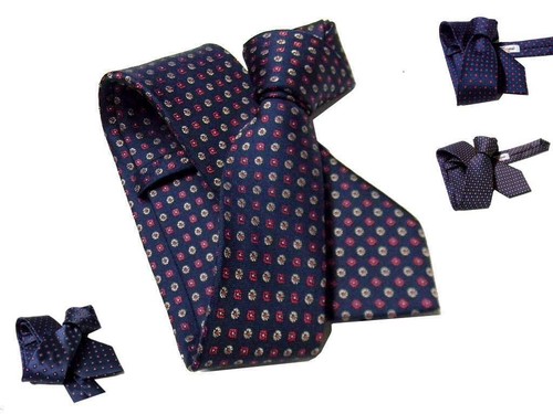 Cravatta uomo blu con - , micro