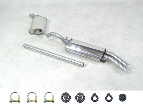 Kit scarico acciaio inox nuovo