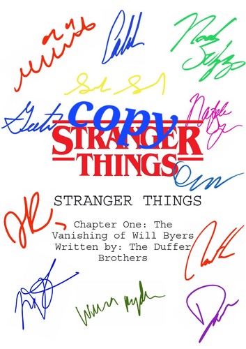 Stranger things signed - things,