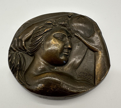 Emilio greco medaglia placca - emilio,