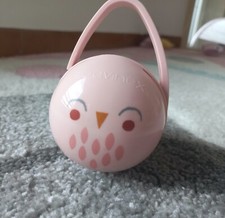 Suavinex, Porta Ciuccio per neonati Premium 2 scompartimenti,  Bonhomia, rosa