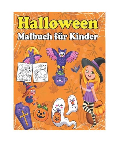 Halloween malbuch für kinder - malbuch,