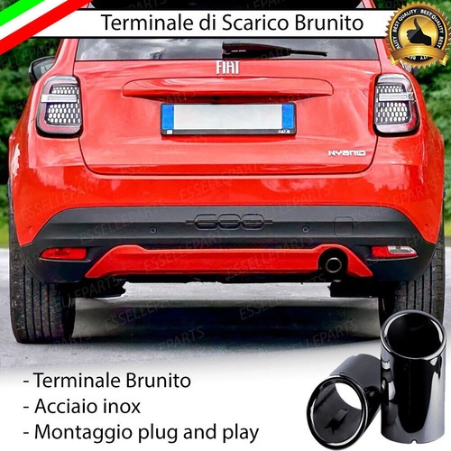 Terminale scarico nero brunito - nero,