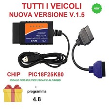 Multiecuscanner OBD Software ELM327 OBD + CAVO A5 FIAT TIPO