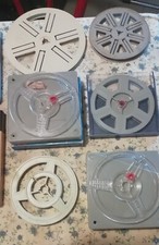 rocchetti per bobine film pellicole super8 120 e 60 mt + custodie per proiettori