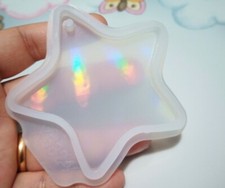 1pz stampo olografico in silicone per resina fai da te forma stella 85x83mm
