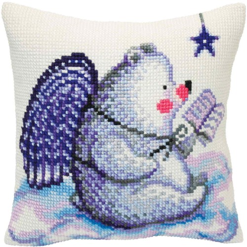 Cuscino punto croce cda - cuscino,