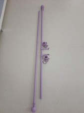 Bastone per Tende in Metallo diametro 19 mm Alluminio Lilla anelli + accessori 