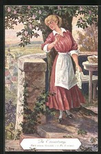 Cartolina artistica firmata P