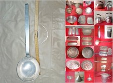 gr1 - VECCHIO MESTOLO cm 34 VINTAGE in alluminio e altro in alluminio