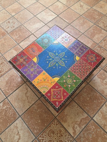 Indian chowki hand - hand, embossed