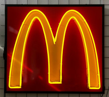 Insegna Luminosa McDonald's Filo Neon 90cm