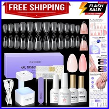 Gel Nail Kit, 240Pcs Short