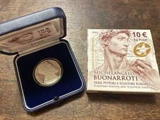 10 Euro Italia 2012 Michelangelo Buonarroti Argento Proof