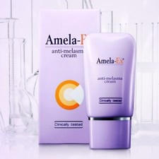 AMELA-EX Trattamento Crema Cura Pelle Anti MELASMA Macchie Scure Lentiggini 30 ml. +Pista