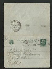 Italia Regno Biglietto Postale 25 c. - Viaggiata 1942 - da Verona