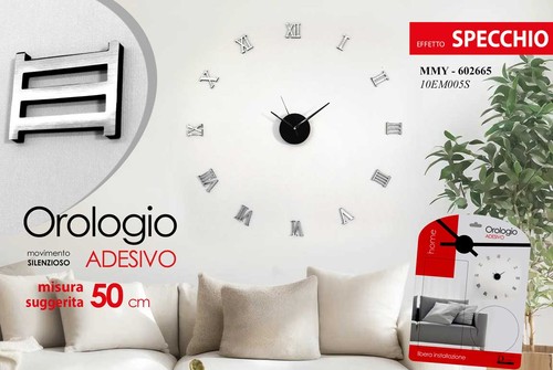 Orologio parete adesivo - da,
