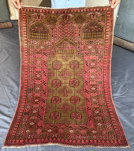 Tappeto preghiera turkmeno