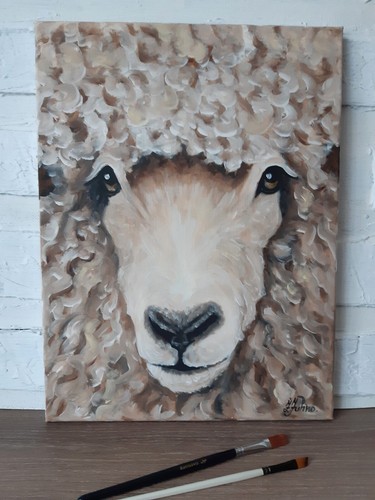 Quadro pecora fattoria arte