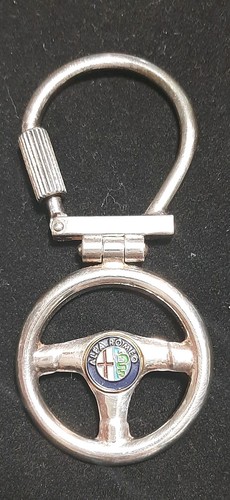 Portachiavi alfa romeo - romeo, argento