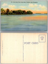 North Hero Point Lake Champlain Vermont Postcard