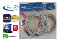 Stura Lavandino Spirale Sonda Molla Pulizia Tubi Acciaio lavandini ø 6-8 5mt