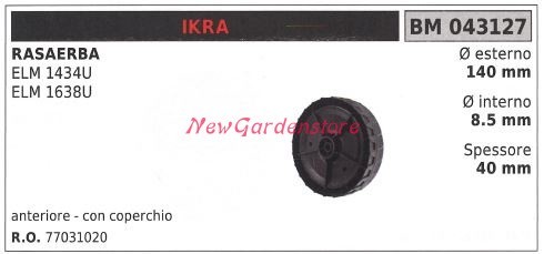 Ruota anteriore ikra rasaerba - anteriore,