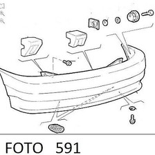46450 PARAURTI POSTERIORE C/PRIMER PARZIALE LANCIA N. DELTA 93-99 UNICAR